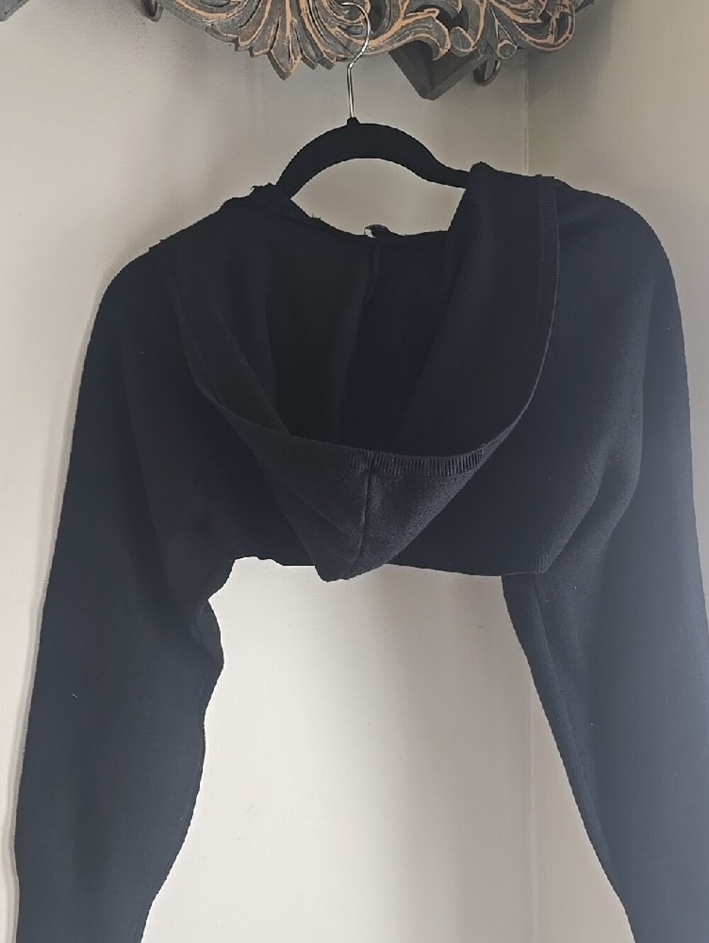 Wild Fable NWT Black Cropped Hoodie Shrug - Women Tops - Picture 5 of 5